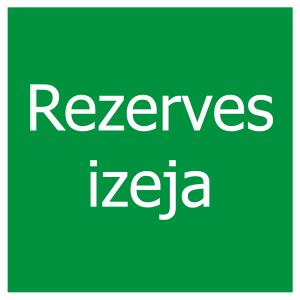 Informatīvās u Uzlīme "Rezerves izeja&quot