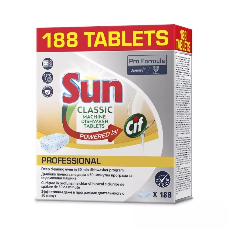Trauku mazgāša SUN ProFormula Dishwasher Tabs