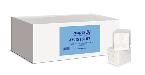 Tualetes papīrs PAPERBLUE, 2-slāņu, V-veida, 225