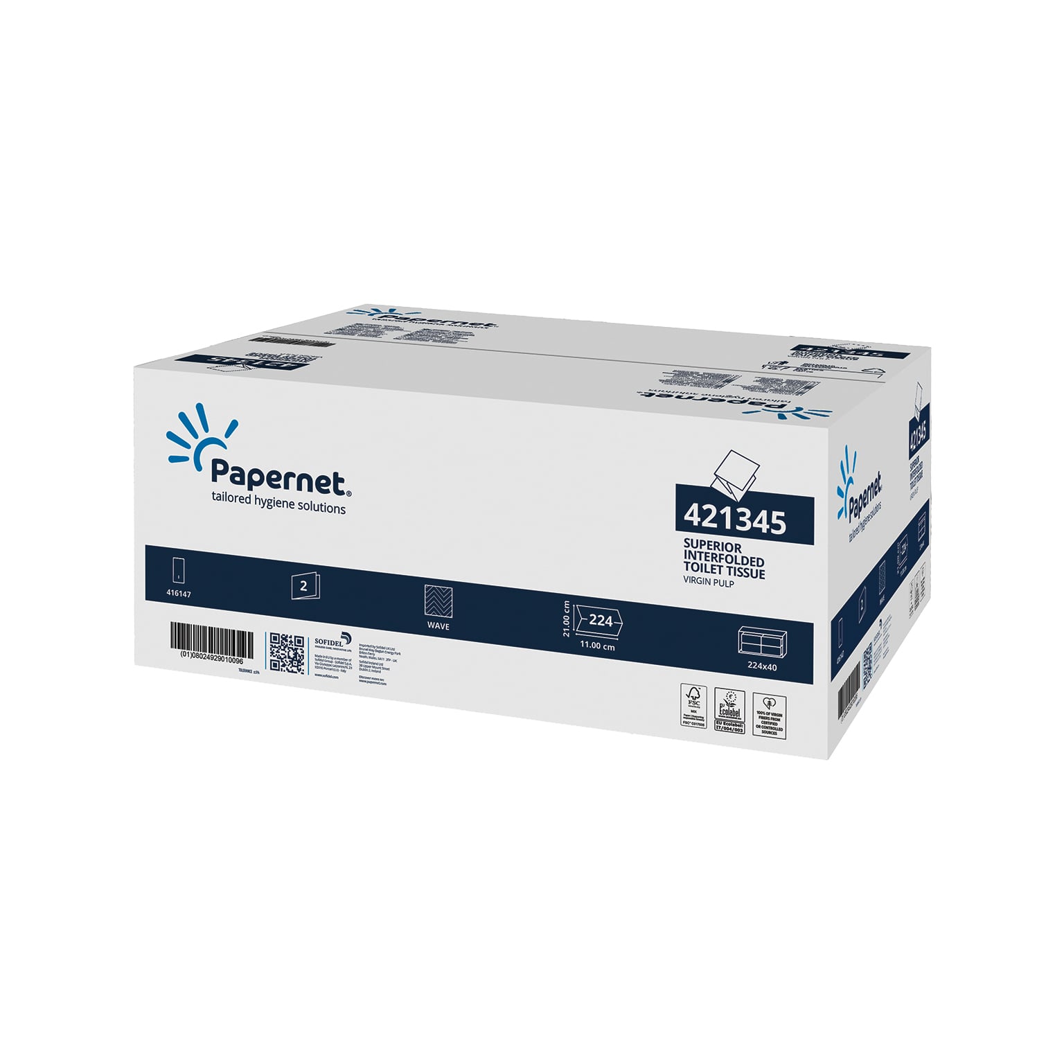 Tualetes papīrs PAPERNET Superior Virgin, 2-slāņu