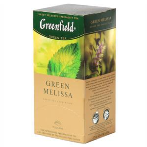 GREENFIELD Green Melisa zaļā tēja 25x1