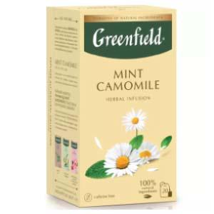 GREENFIELD Mint Camomile zāļu tēja 20x1