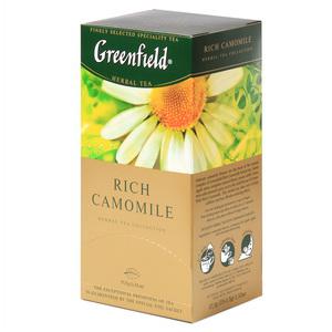 GREENFIELD Rich Camomile zāļu tēja 25x1