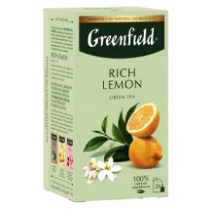 GREENFIELD Rich Lemon zaļā tēja 20x1